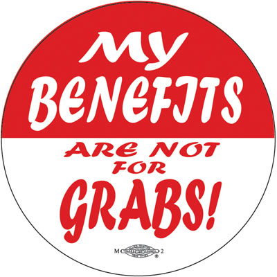 My Benefits - Union Button by RLM Arts