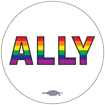 Rainbow Ally - Button by RLM Arts