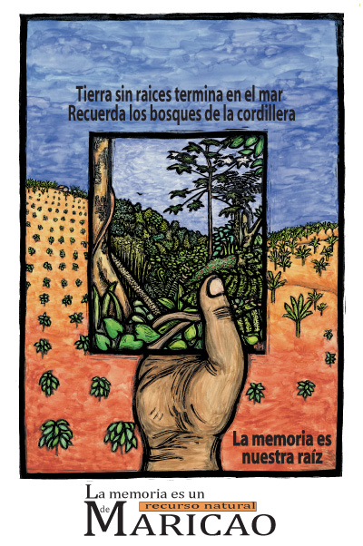 Tierra - Sombra y Sol - Puerto Rico Poster by Ricardo Levins Morales