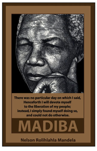 Nelson Mandela - Madiba - Artwork by Ricardo Levins Morales