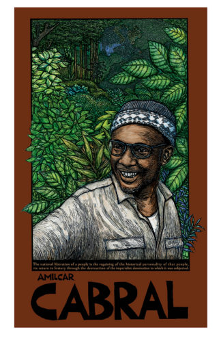 P981 Amilcar Cabral - Artwork by Ricardo Levins Morales