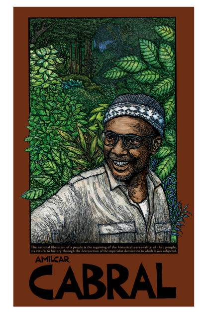 P981 Amilcar Cabral - Artwork by Ricardo Levins Morales