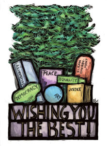 nc180 Wishing you the best - Holiday card by RLM Arts