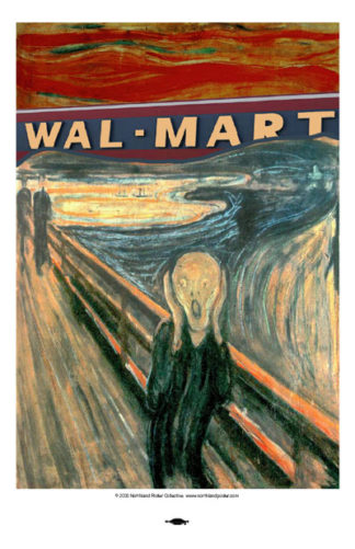 Walmart Scream - Poster by Ricardo Levins Morales