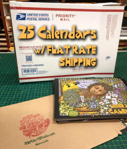 2024 Ricardo Levins Morales Liberation Calendar - box of 25 flat rate shipping