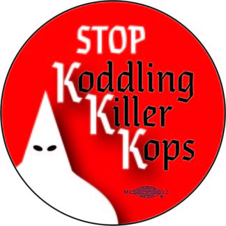 Stop KKK - Button by Ricardo Levins Morales Art Studio