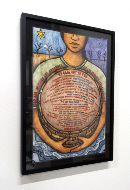 "For Our Missing" - Custom Black Frame - 12x17"