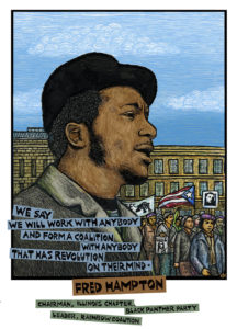 Fred Hampton Rainbow Coalition notecard