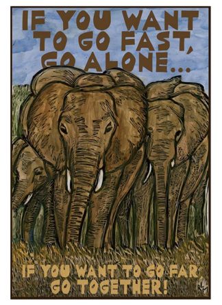 NC336 Go Together Elephants - web