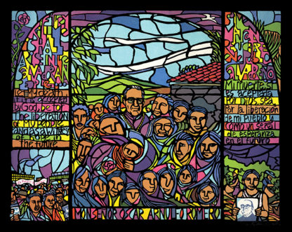 San Romero de las Americas - Artwork by Ricardo Levins Morales Art Studio