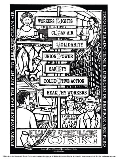 5 Free Labor Movement Coloring Pages - Image 3
