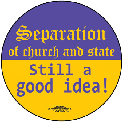 Separation of Church and State - Button by RLM Arts