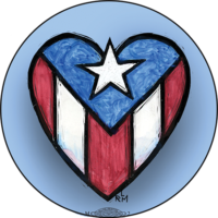 Love for Puerto Rico - Poster Art for Social Justice - Ricardo Levins