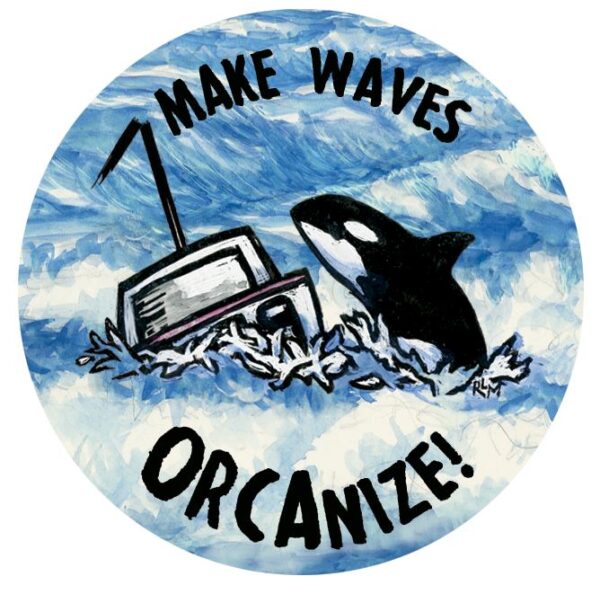 Make Waves Orca Button b795