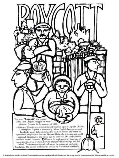 5 Free Labor Movement Coloring Pages - Image 2