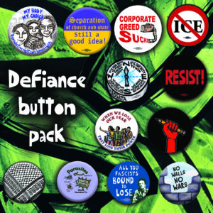 Defiance Button Pack from Ricardo Morales Art Studio