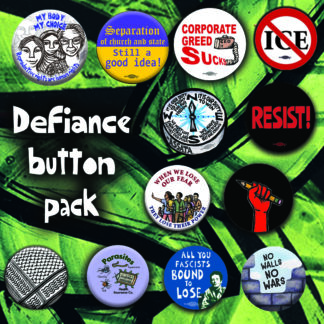 Defiance Button Pack from Ricardo Morales Art Studio