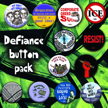 Defiance Button Pack from Ricardo Morales Art Studio