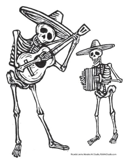 Calaveras Coloring Pages - Free PDF Download - Image 4