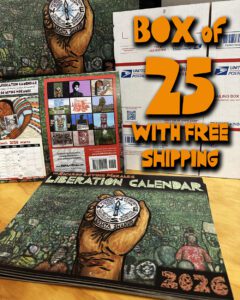 Bulk 2026 Liberation Calendar by Ricardo Levins Morales