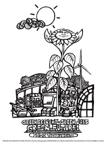 5 Free Labor Movement Coloring Pages - Image 5