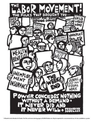 5 Free Labor Movement Coloring Pages