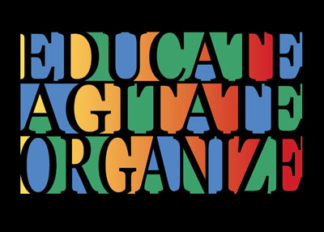 Educate, Agitate Organize (Notecard)