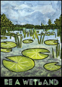 nc351 be a wetland greeting card