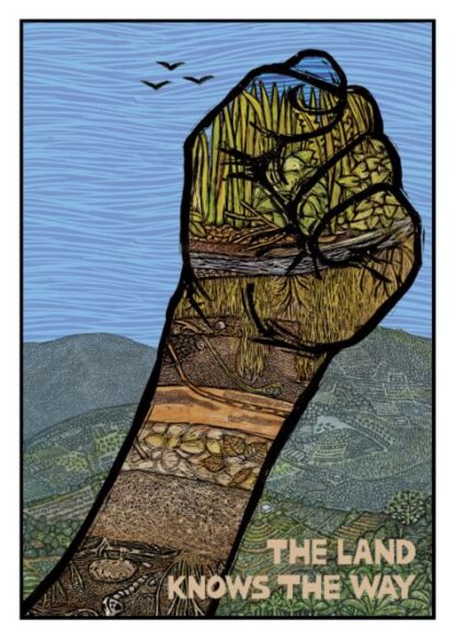 The Land Knows - notecard from Ricardo Levins Morales Art Studio