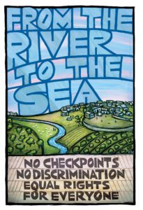 From the River to the Sea - notecard by Ricardo Levins Morales