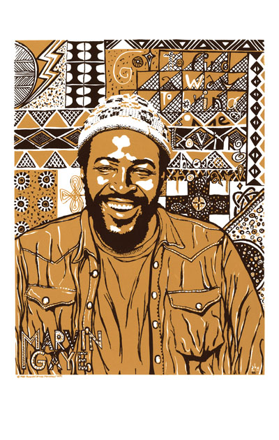 Marvin Gaye Soul Singer Art Decor Poster No Frame 