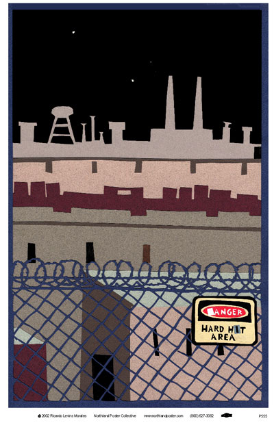 Anger, Hard Hit Area - Working Class, Economic Justice Poster by Ricardo Levins Morales