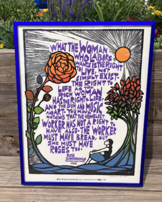 "What She Wants" (Bread and Roses) 17x22" Framed Print