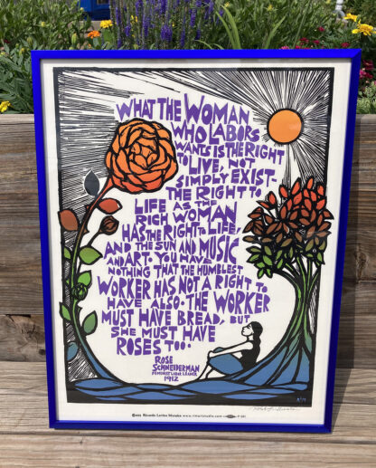 "What She Wants" (Bread and Roses) 17x22" Framed Print