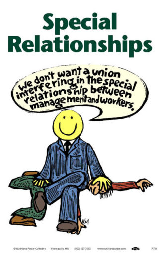 Special Relationship, Workers Rights Poster by Ricardo Levins Morales