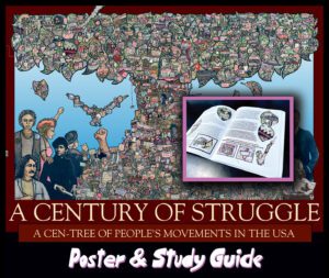 Century of Struggle - a Cen-Tree of People's Movements in the USA - poster and study guide by Ricardo Levins Morales Art Studio