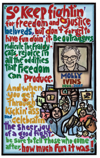 Molly Ivins (Notecard)