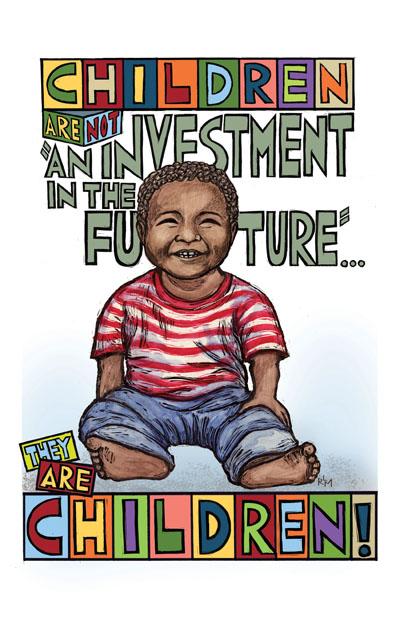 They Are Children - Poster by Ricardo Levins Morales