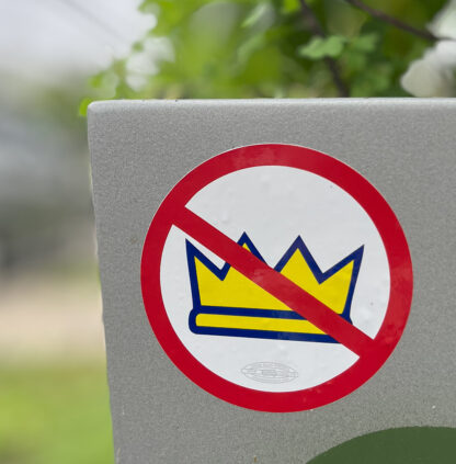 No Kings! Vinyl Sticker